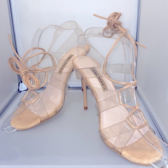 Zara size 10 strappy sandals